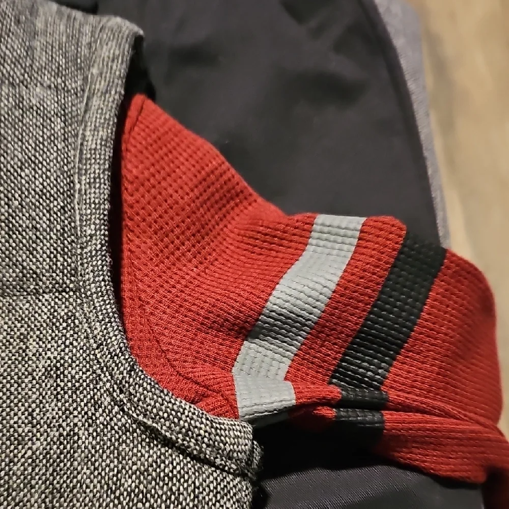 NWT Little Lad 3 Piece Gray Vest Burgundy Long Sleeve Black Pants 2t Boy Toddler